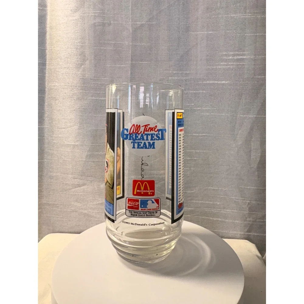 4 Vintage 1993 McDonalds Topps MLB All Time Greatest Team Glasses Ruth Robinson